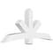 Ekena Millwork Alberta Architectural Grade PVC Gable Bracket, 72"W x 33"H x 6"D x 6"F, 11/12 Pitch GBP072X33X0606ALB00 - alternate 1